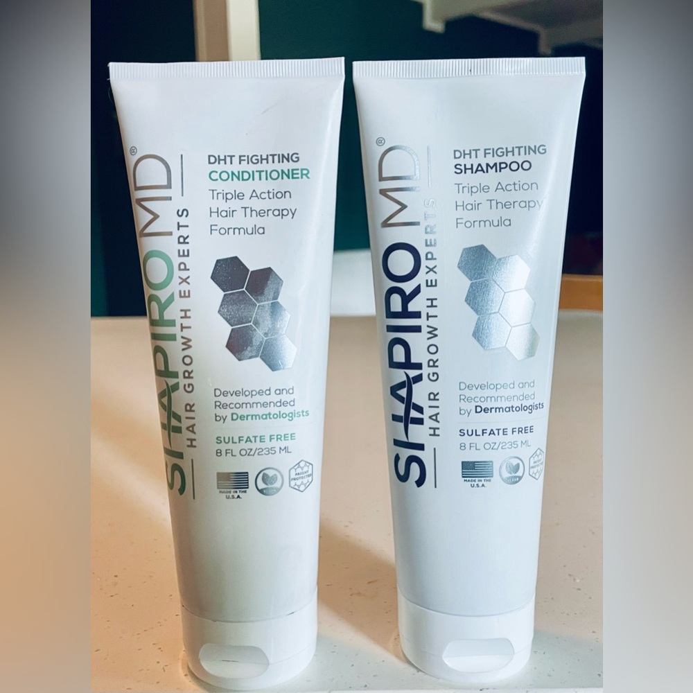 NWT Shapiro MD DHT Fighting Shampoo and Conditioner Duo For Thinning Hair